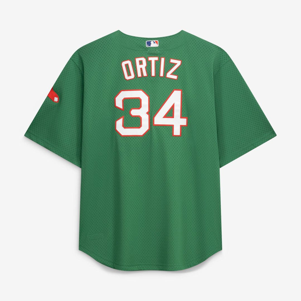 Boston Red Sox David Ortiz | Mitchell & Ness Red Big & Tall Cooperstown Mesh Batting Practice Jersey