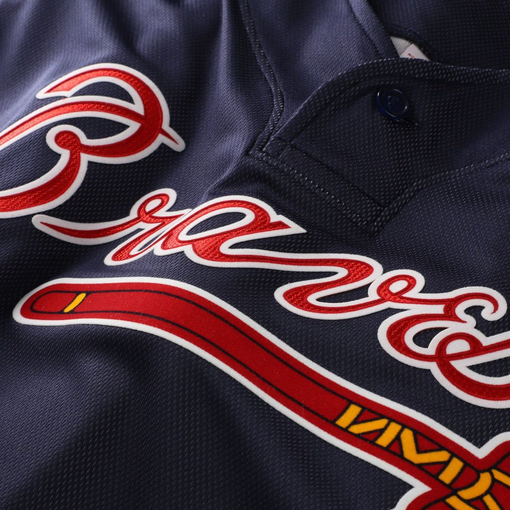 Atlanta Braves Chipper Jones | Mitchell & Ness Navy Authentic Batting Practice Jersey