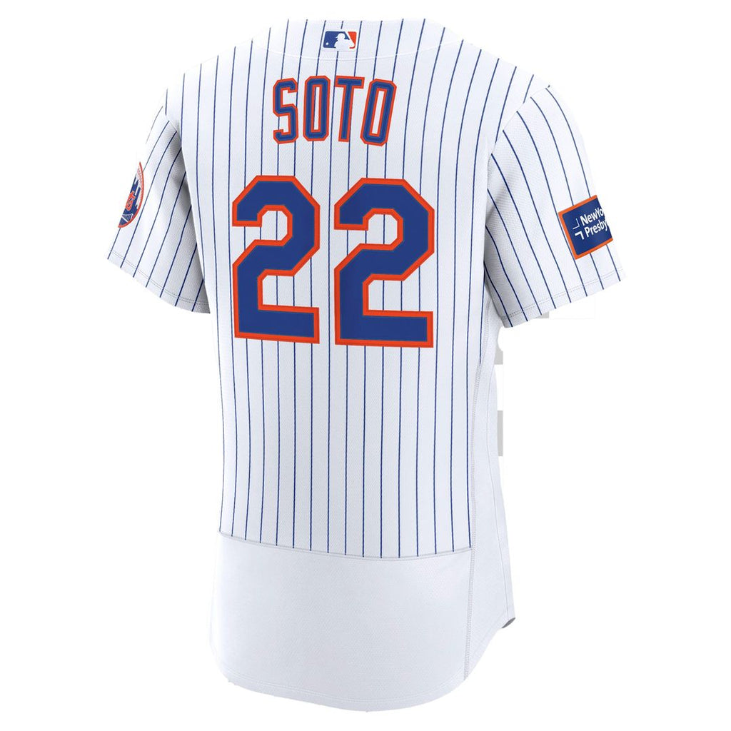 New York Mets Juan Soto | Nike White Home Authentic Sponsor Patch Jersey