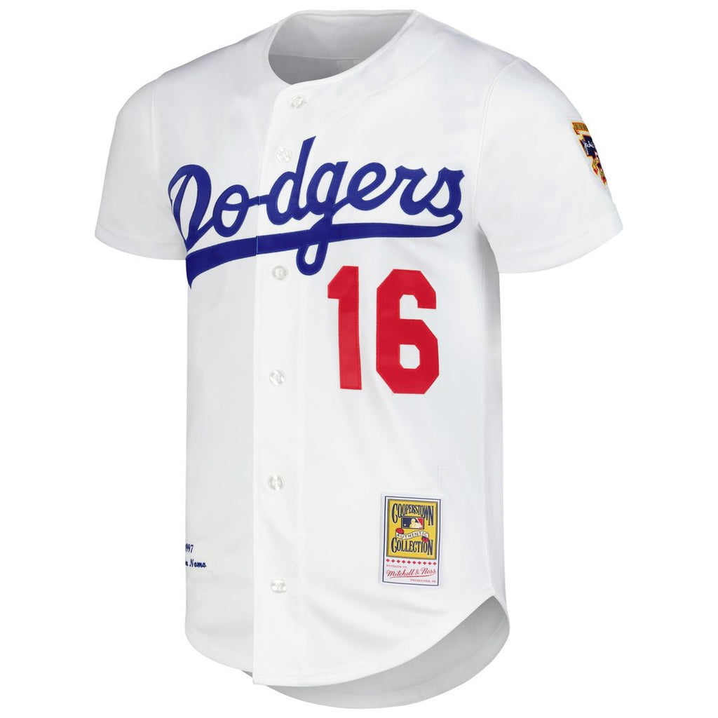 Los Angeles Dodgers Hideo Nomo | Mitchell & Ness White Cooperstown Collection Authentic Jersey