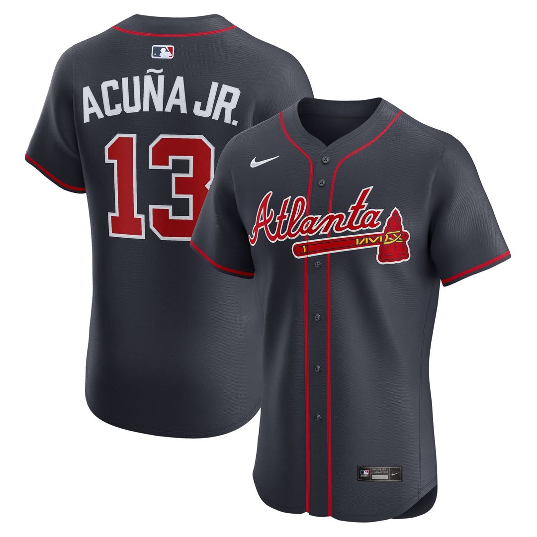 Atlanta Braves Ronald Acuña Jr. | Nike White Home Elite Player Jersey