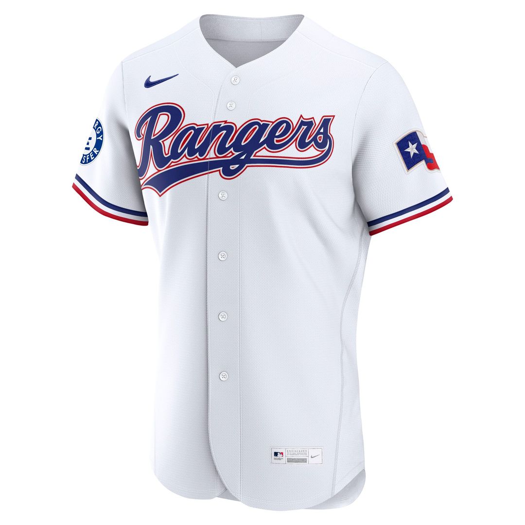 Texas Rangers | Nike White Home Sponsor Patch Authentic Jersey
