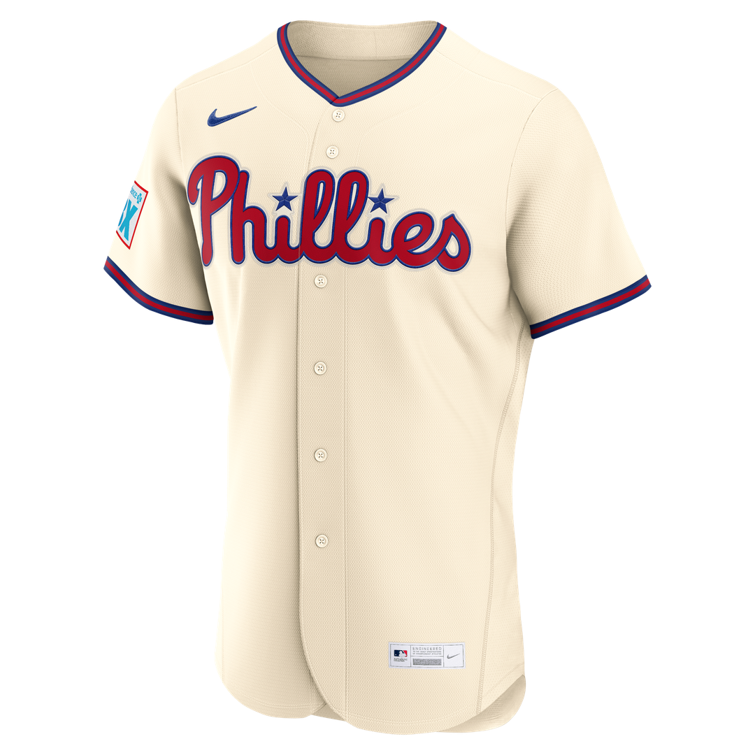 Philadelphia Phillies Bryce Harper | Nike Light Blue Alternate Authentic Sponsor Patch Jersey
