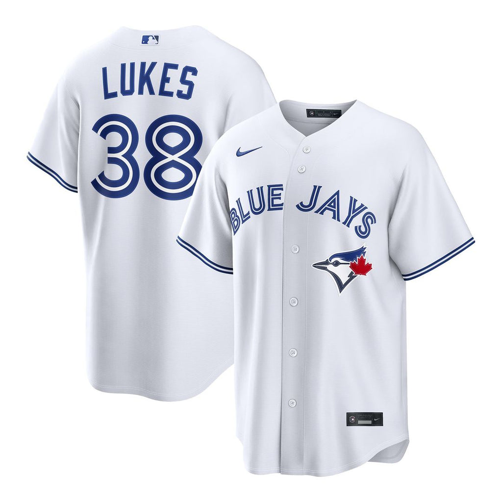 Toronto Blue Jays Nathan Lukes | Nike White Home Replica Jersey