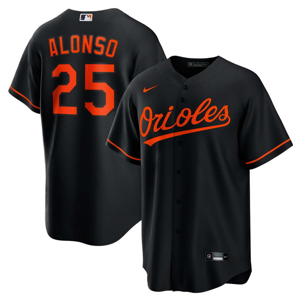 Baltimore Orioles Pete Alonso | Nike Black Alternate Replica Jersey