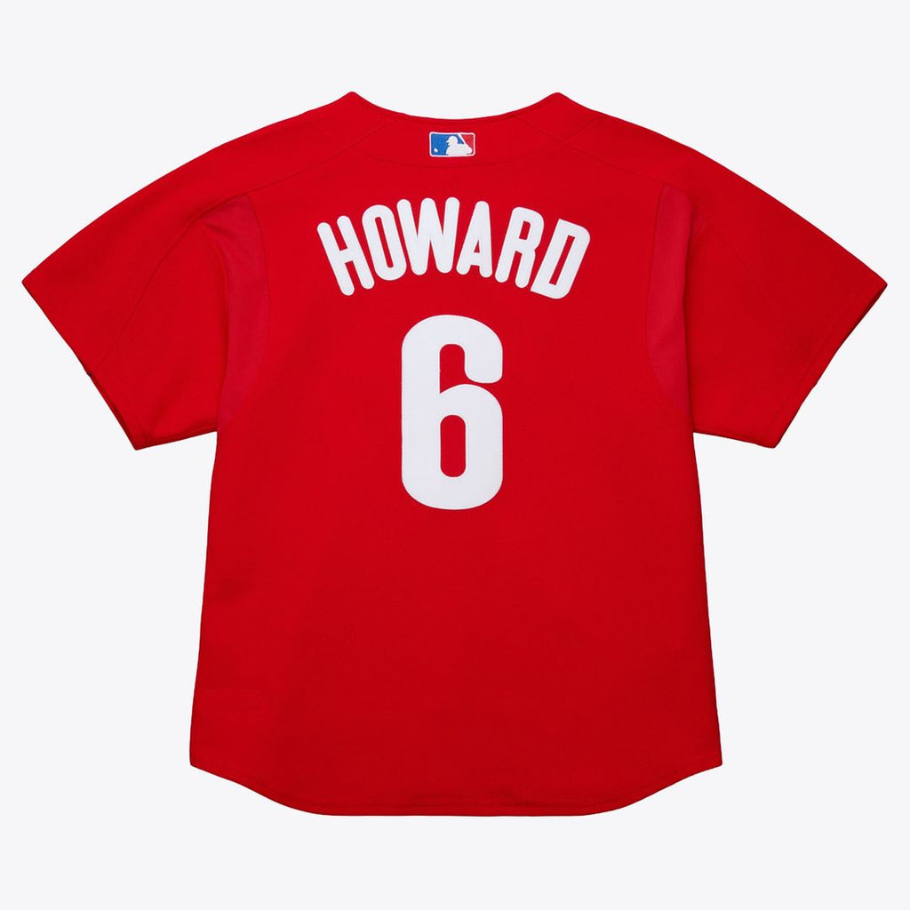 Philadelphia Phillies Ryan Howard | Mitchell & Ness Red Big & Tall Cooperstown Mesh Batting Practice Jersey