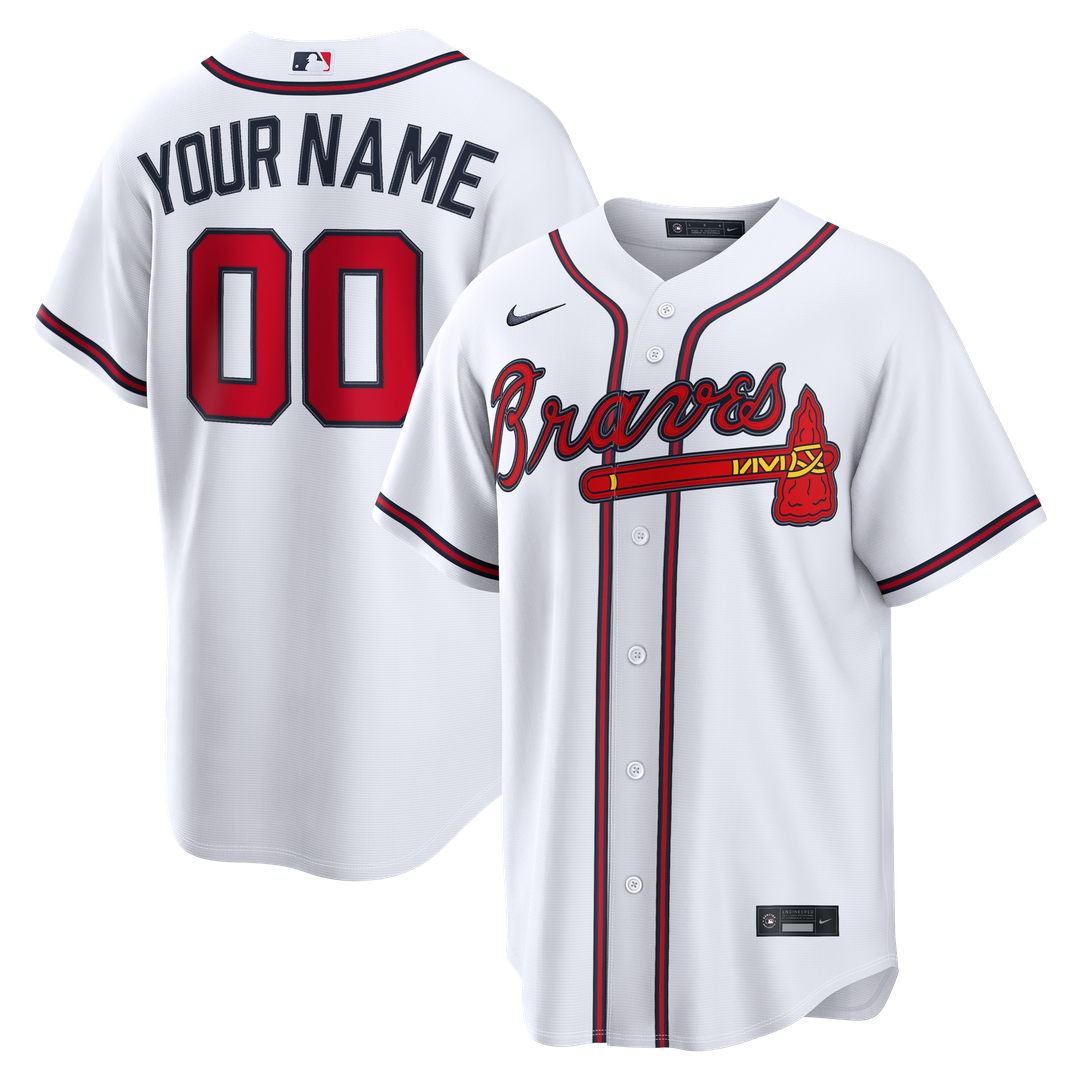 Atlanta Braves | Nike White Home Replica Custom Jersey
