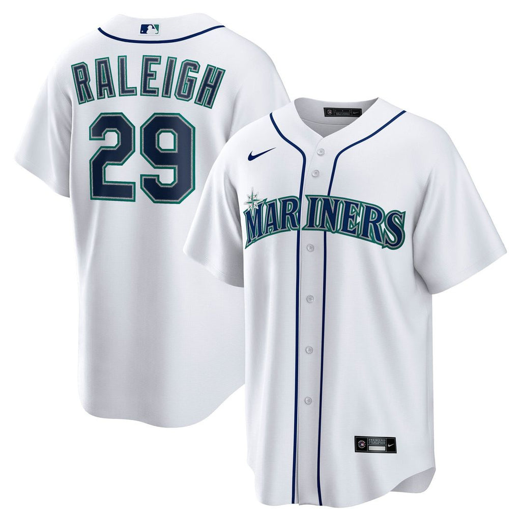 Seattle Mariners Cal Raleigh | Nike White Home Replica Player Jersey