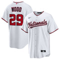 Washington Nationals James Wood | Nike White Home Replica Jersey
