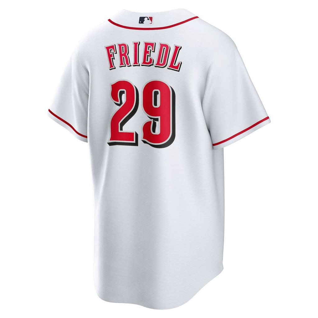 Cincinnati Reds TJ Friedl | Nike White Home Replica Jersey