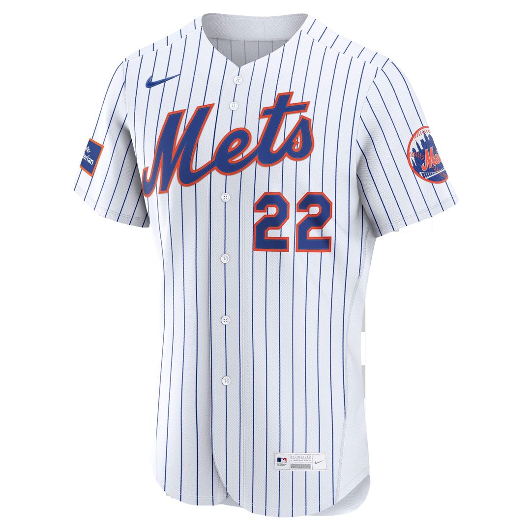New York Mets Juan Soto | Nike Black Alternate Authentic Sponsor Patch Jersey