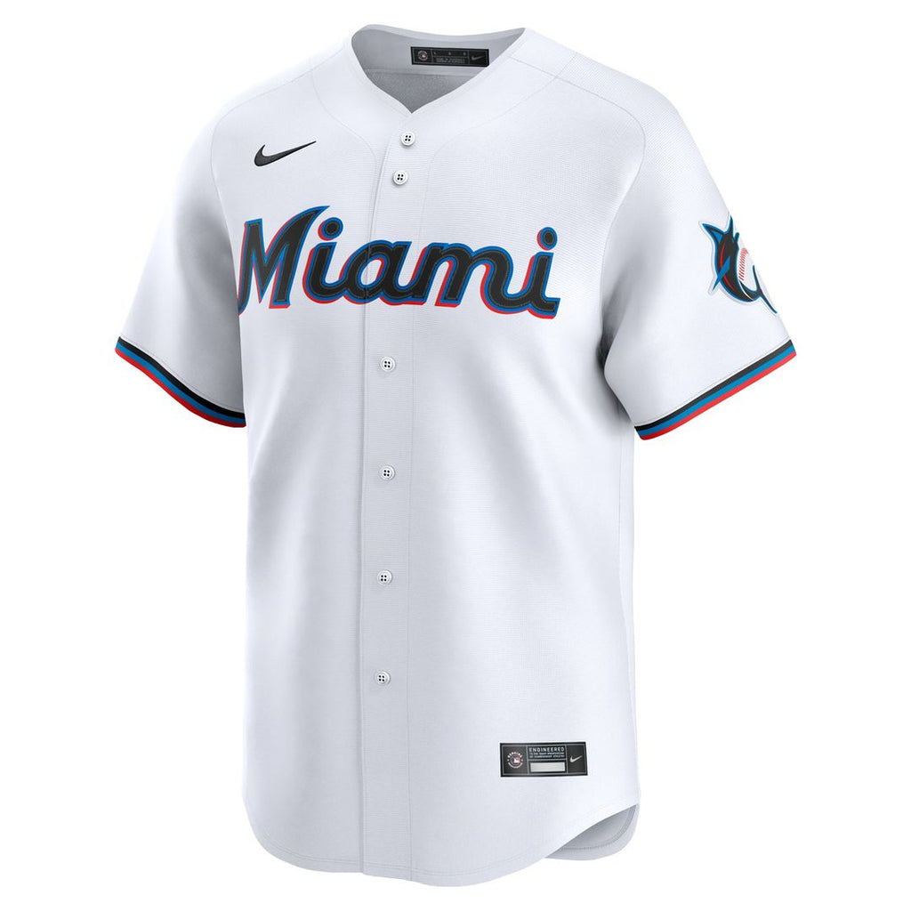 Miami Marlins | Nike White Home Limited Custom Jersey