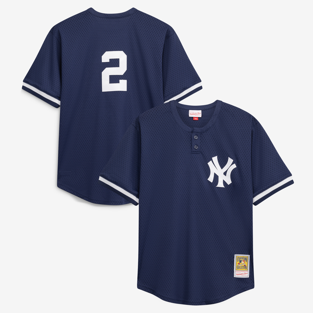 New York Yankees Derek Jeter | Mitchell & Ness Navy Big & Tall Batting Practice Replica Player Jersey
