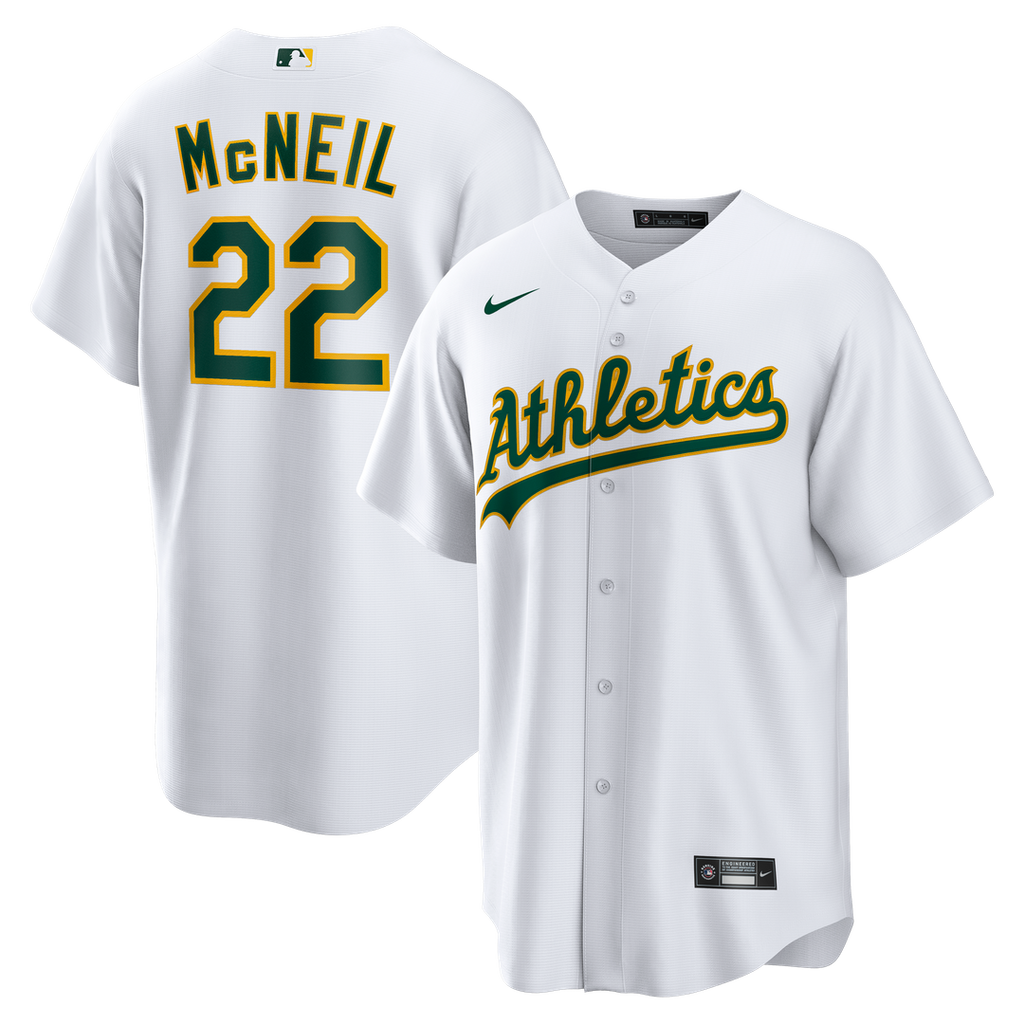 Athletics Jeff McNeil | Nike White Home Replica Jersey