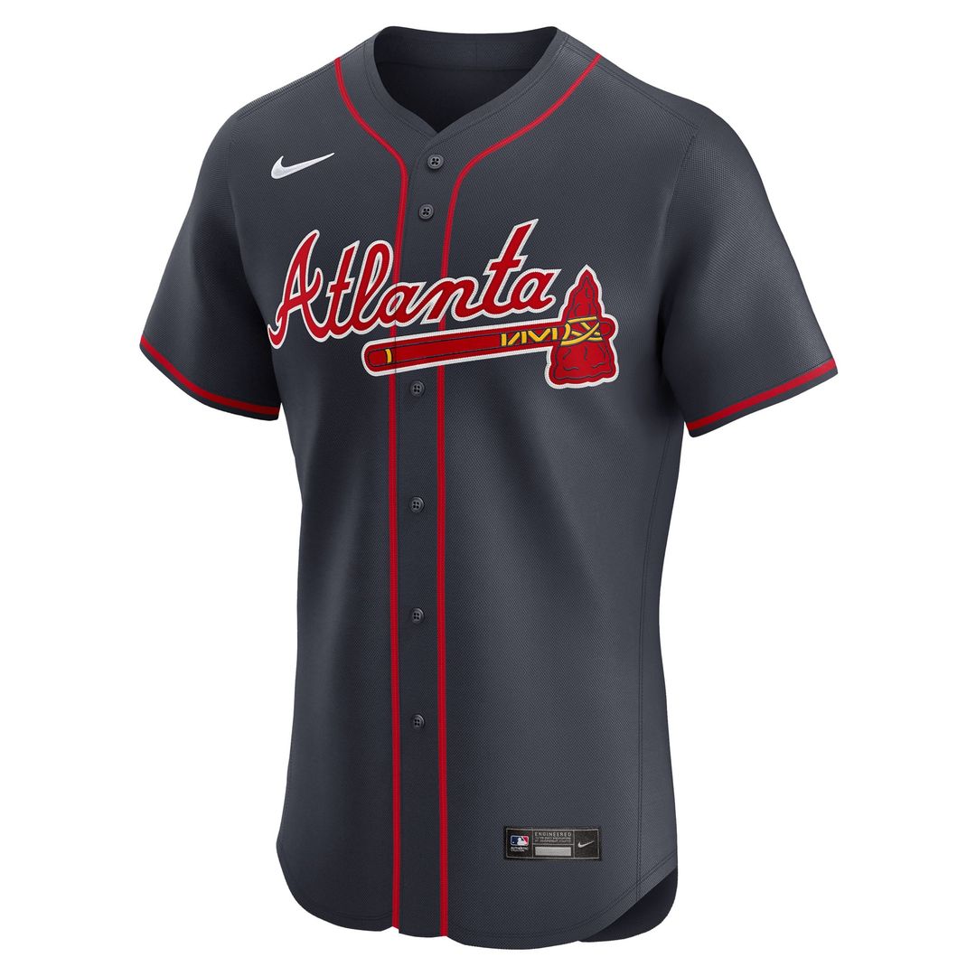 Atlanta Braves Ronald Acuña Jr. | Nike Navy Alternate Elite Jersey