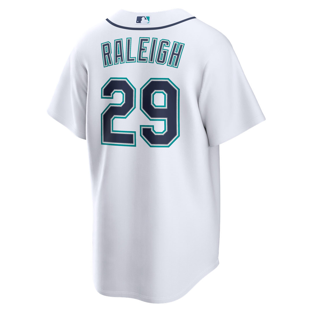 Seattle Mariners Cal Raleigh | Nike White Home Replica Jersey
