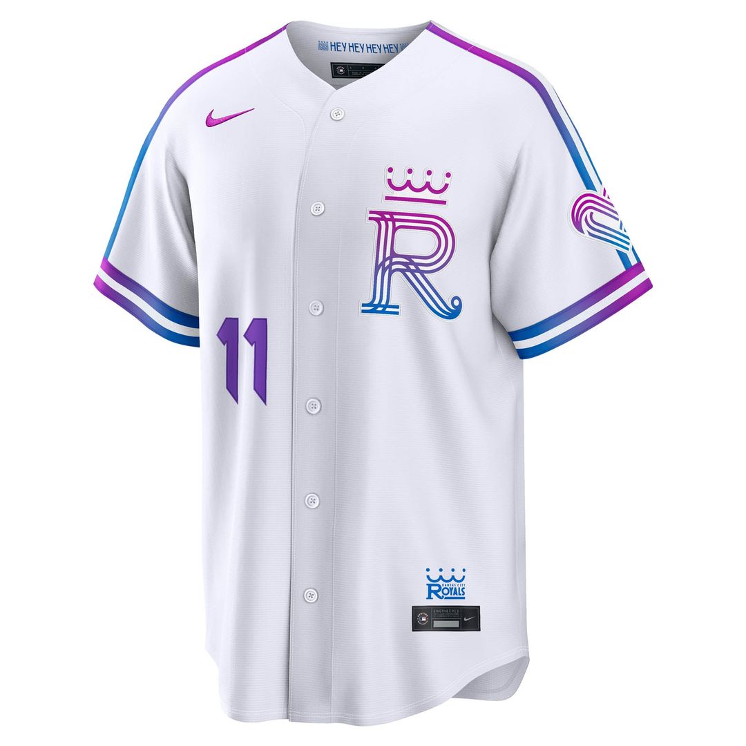 Kansas City Royals Maikel Garcia | Nike White 2026 City Connect Stadium Jersey