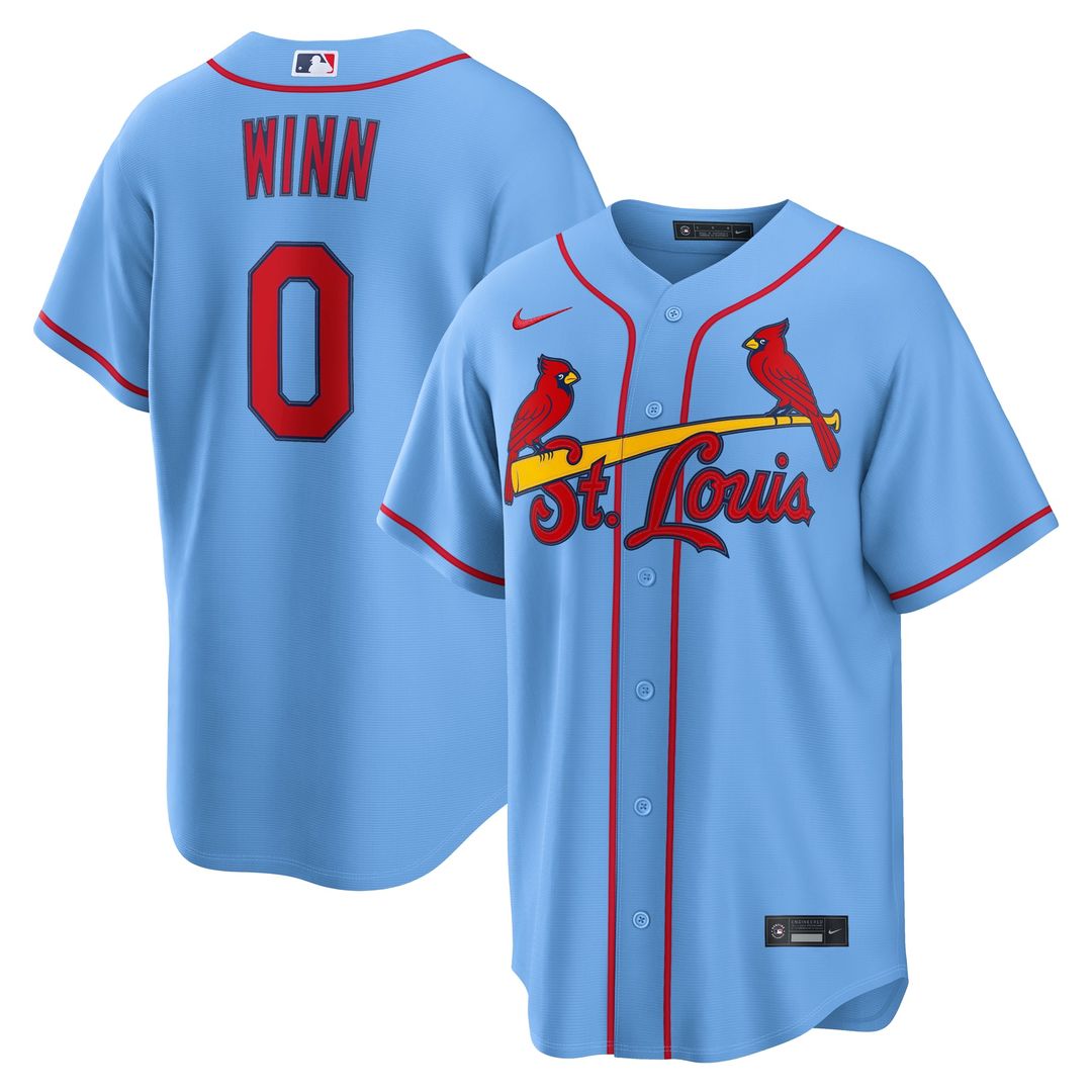 St. Louis Cardinals Masyn Winn | Nike Light Blue Alternate Replica Jersey