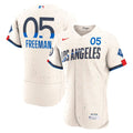 Los Angeles Dodgers Freddie Freeman | Nike Cream City Connect Authentic Sponsor Patch Jersey