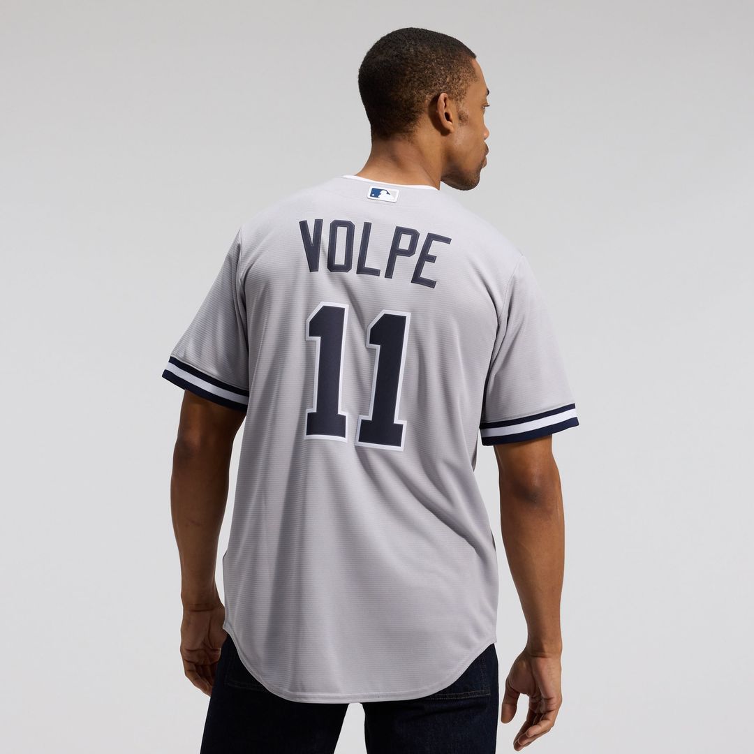 New York Yankees Anthony Volpe | Nike Gray Road Replica Jersey