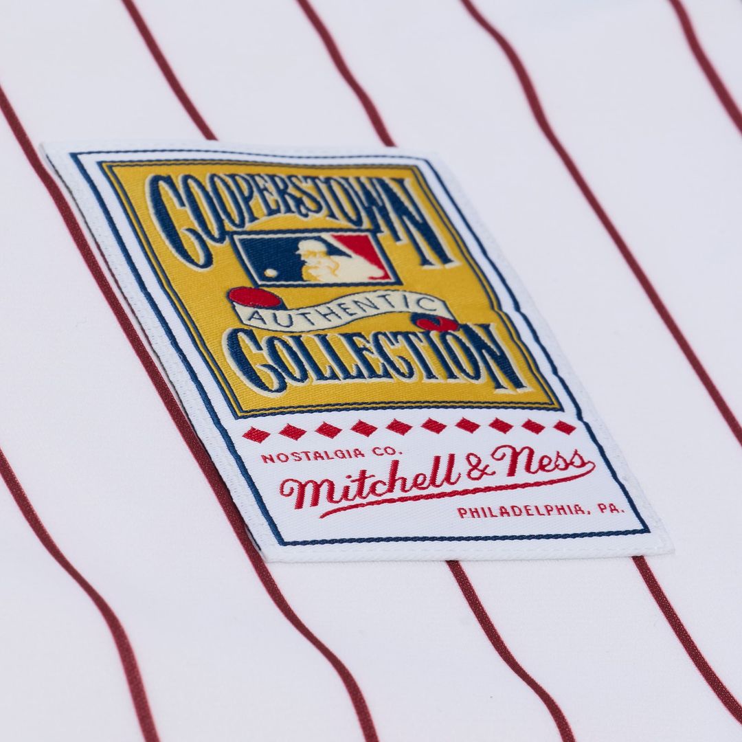 Philadelphia Phillies Jimmy Rollins | Mitchell & Ness White 2003 Cooperstown Collection Authentic Jersey
