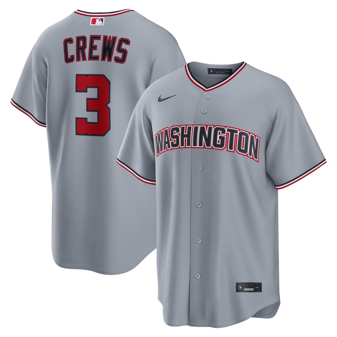 Washington Nationals Dylan Crews | Nike Navy Alternate Replica Jersey