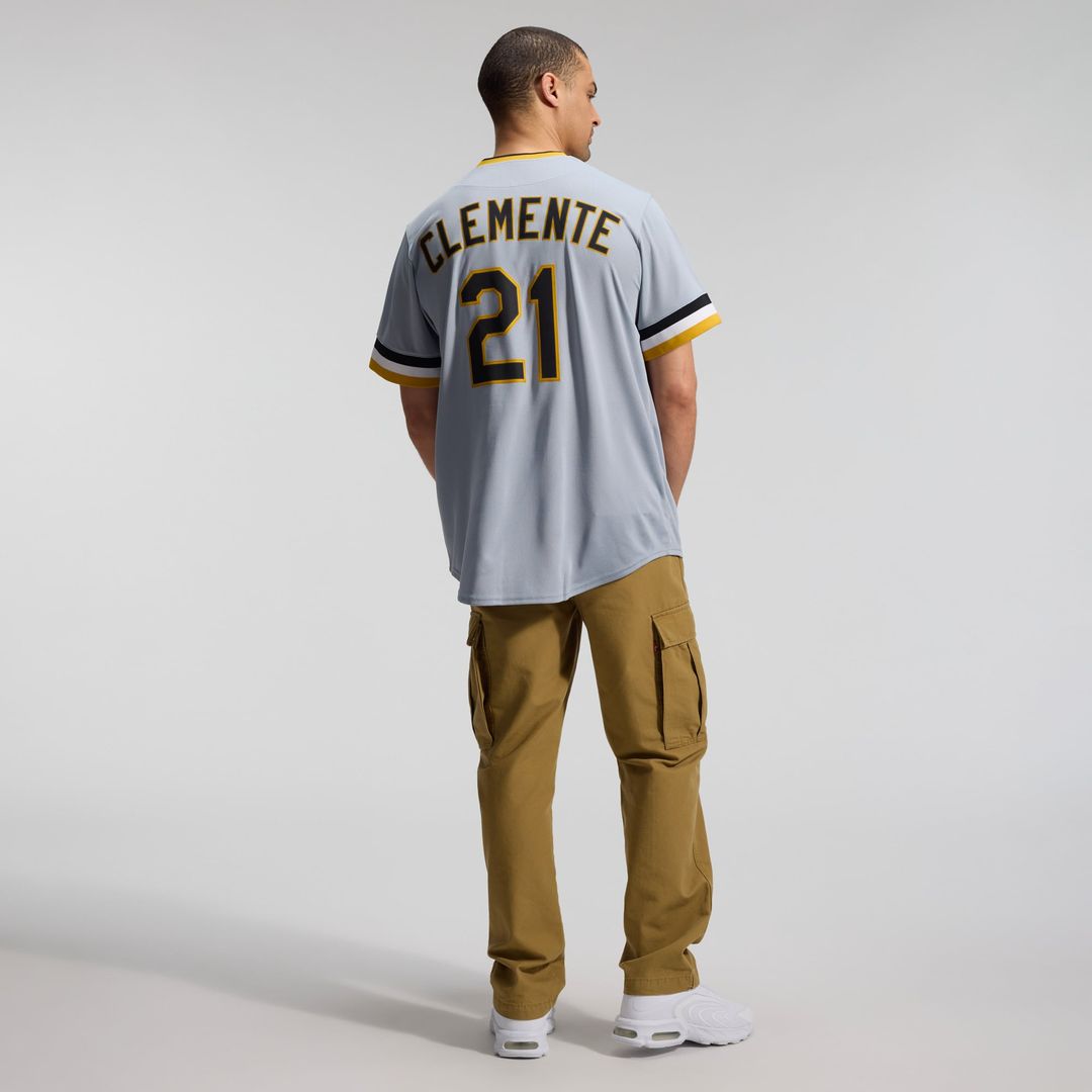 Pittsburgh Pirates Roberto Clemente | Nike Gray Throwback Cooperstown Collection Limited Jersey