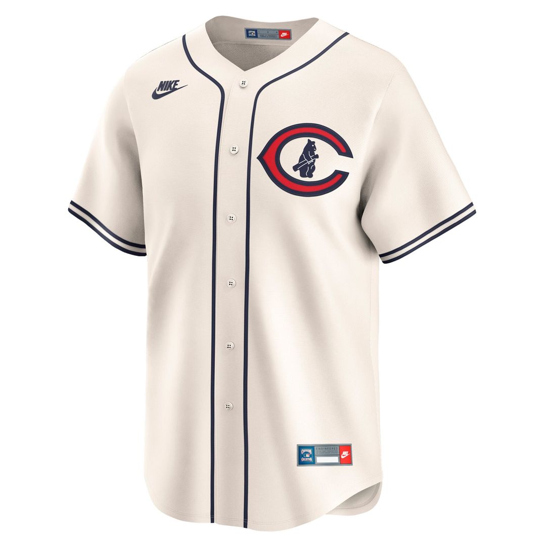 Chicago Cubs Seiya Suzuki | Nike Cream Throwback Cooperstown Collection Limited Jersey