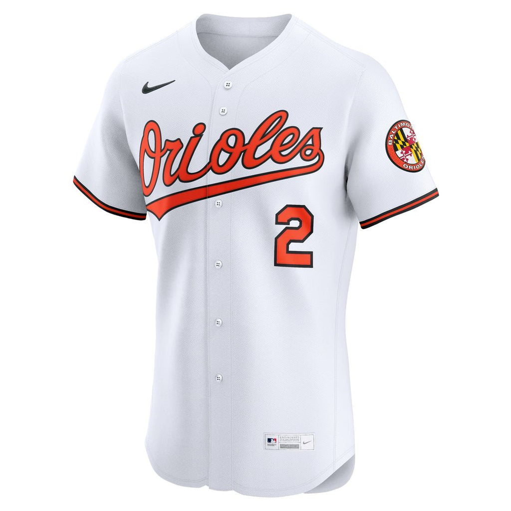 Baltimore Orioles Gunnar Henderson | Nike White Home Elite Jersey