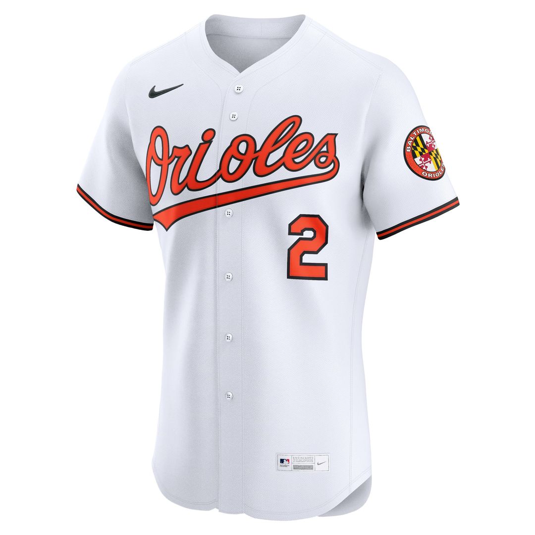 Baltimore Orioles Gunnar Henderson | Nike White Home Elite Jersey