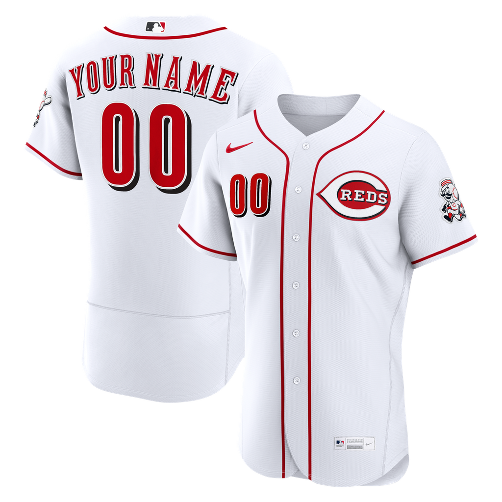 Cincinnati Reds | Nike White Home Authentic Custom Jersey