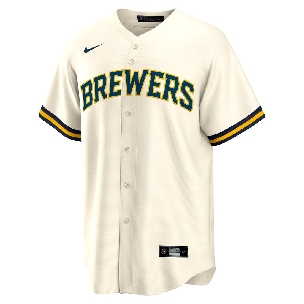 Milwaukee Brewers Jackson Chourio | Nike Cream Home Replica Jersey