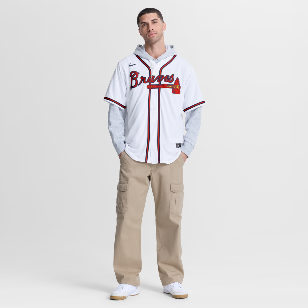 Atlanta Braves Grant Holmes | Nike White Home Replica Jersey