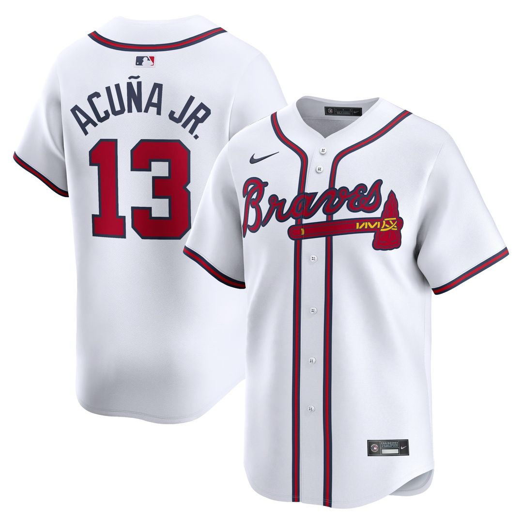 Atlanta Braves Ronald Acuña Jr. | Nike White Home Limited Player Jersey