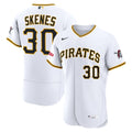 Pittsburgh Pirates Paul Skenes | Nike White Home Authentic Sponsor Patch Jersey