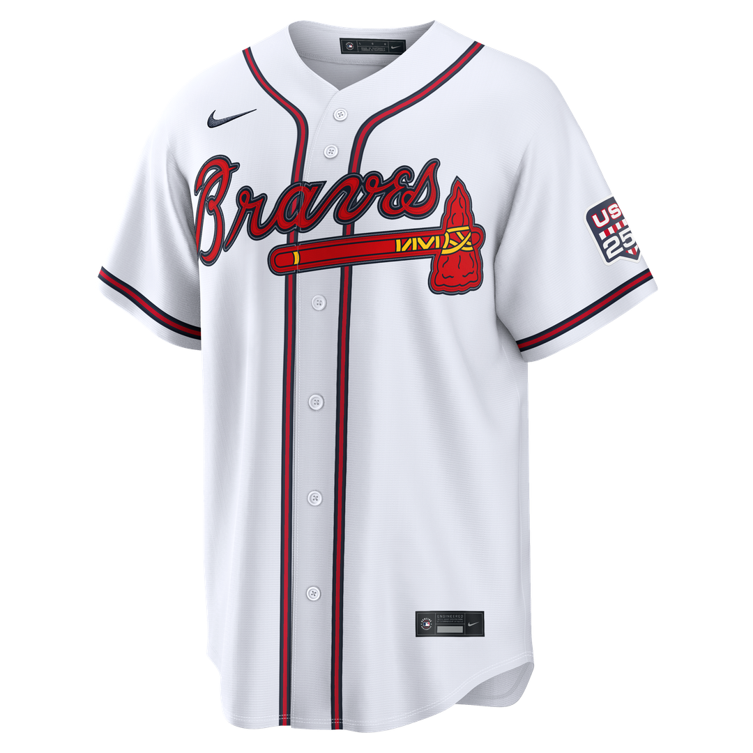 Fourth of July Atlanta Braves Drake Baldwin | Nike White USA 250 Stadium Jersey