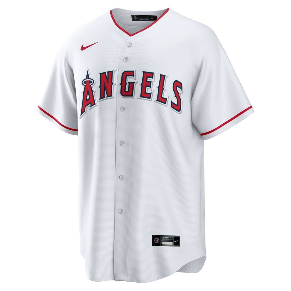 Los Angeles Angels Travis d'Arnaud | Nike White Home Replica Jersey