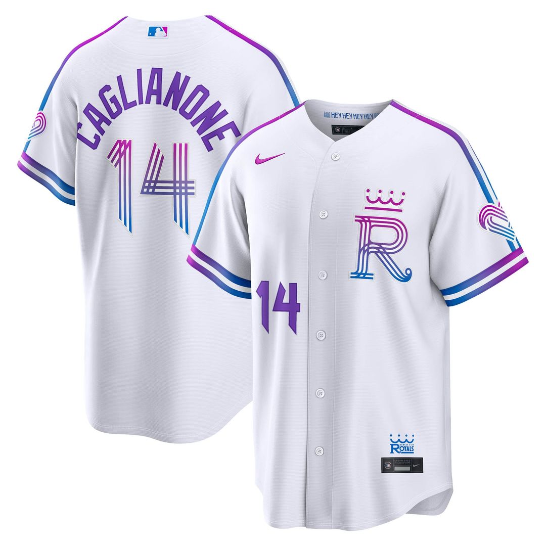 Kansas City Royals Jac Caglianone | Nike White 2026 City Connect Stadium Jersey