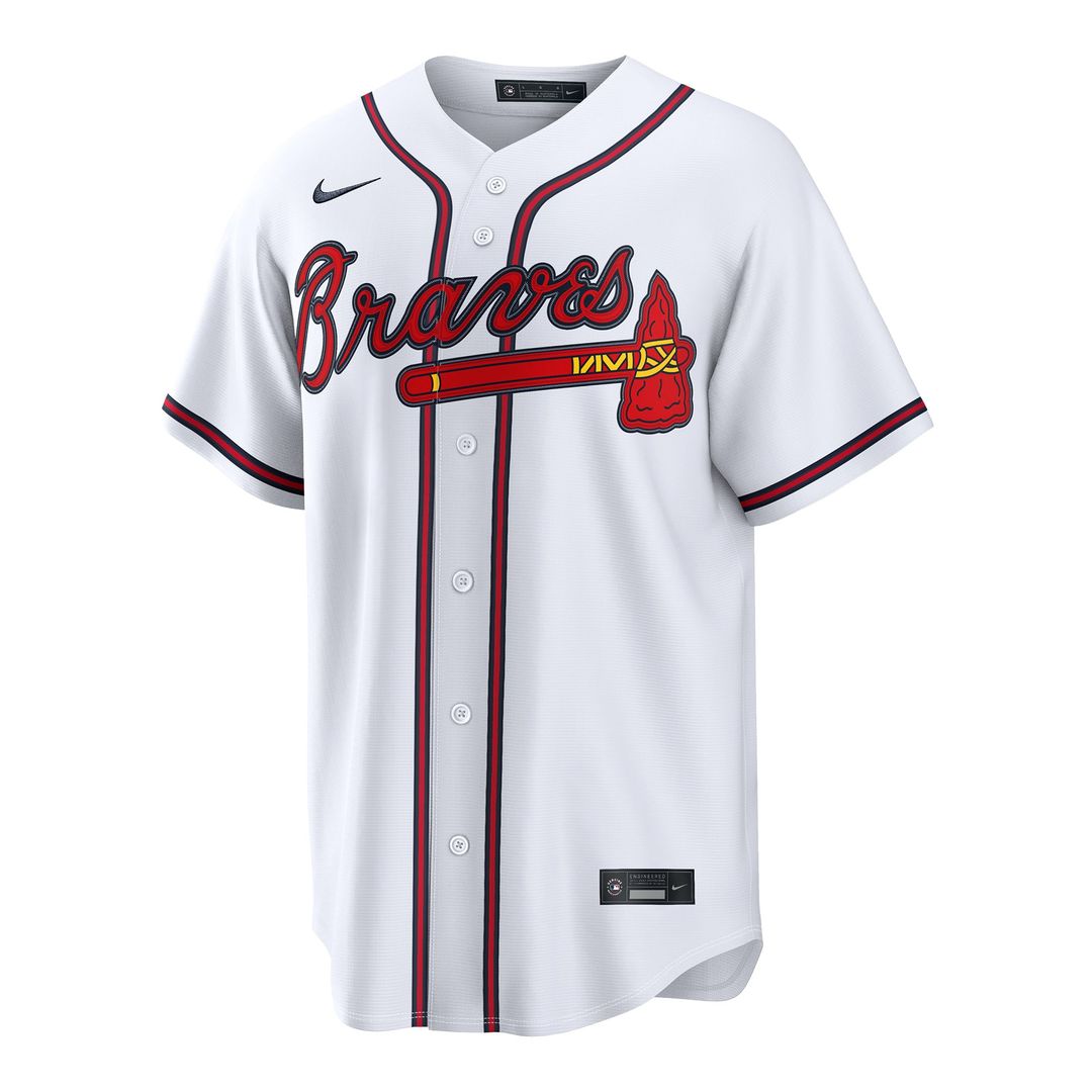 Atlanta Braves Spencer Schwellenbach | Nike White Home Replica Jersey