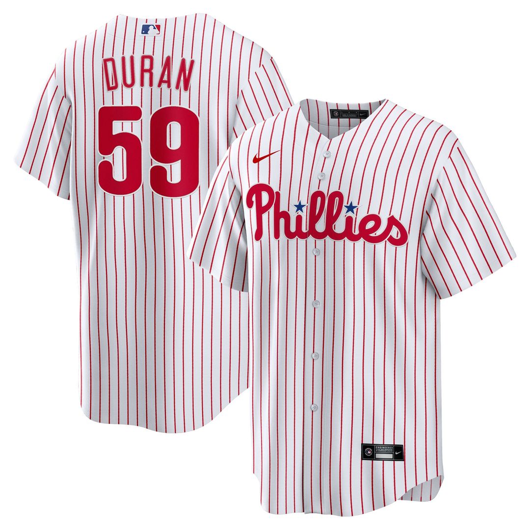Philadelphia Phillies Jhoan Duran | Nike White Home Replica Jersey