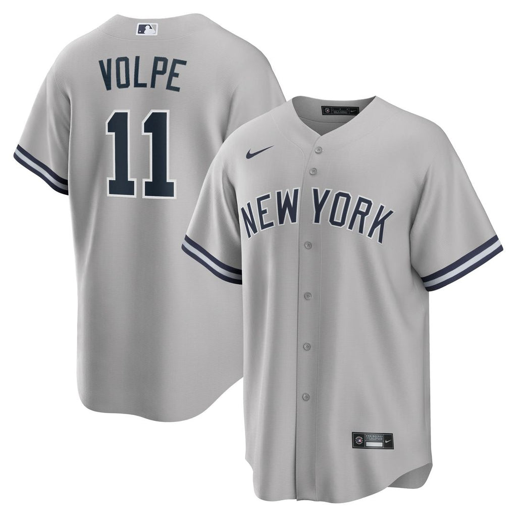 New York Yankees Anthony Volpe | Nike Gray Road Replica Jersey