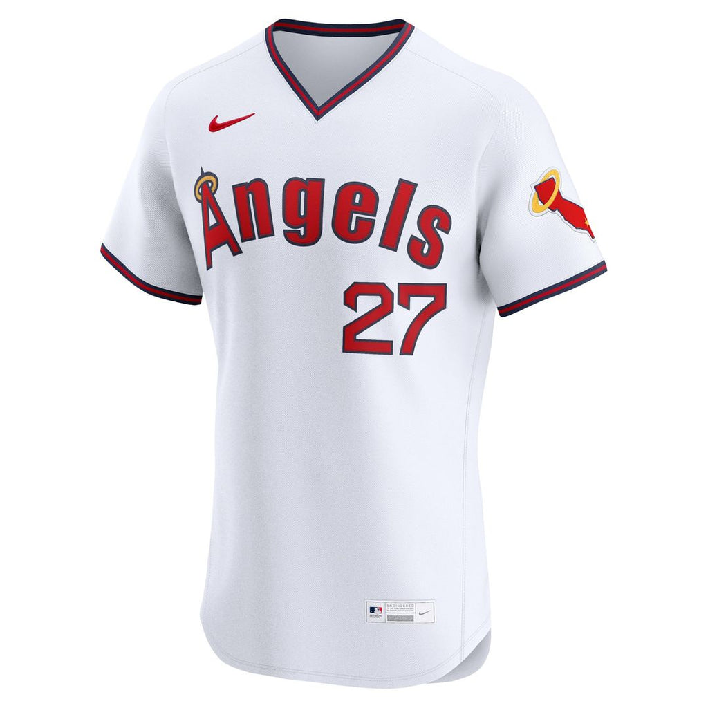 Los Angeles Angels Mike Trout | Nike White Alternate 2 Elite Jersey