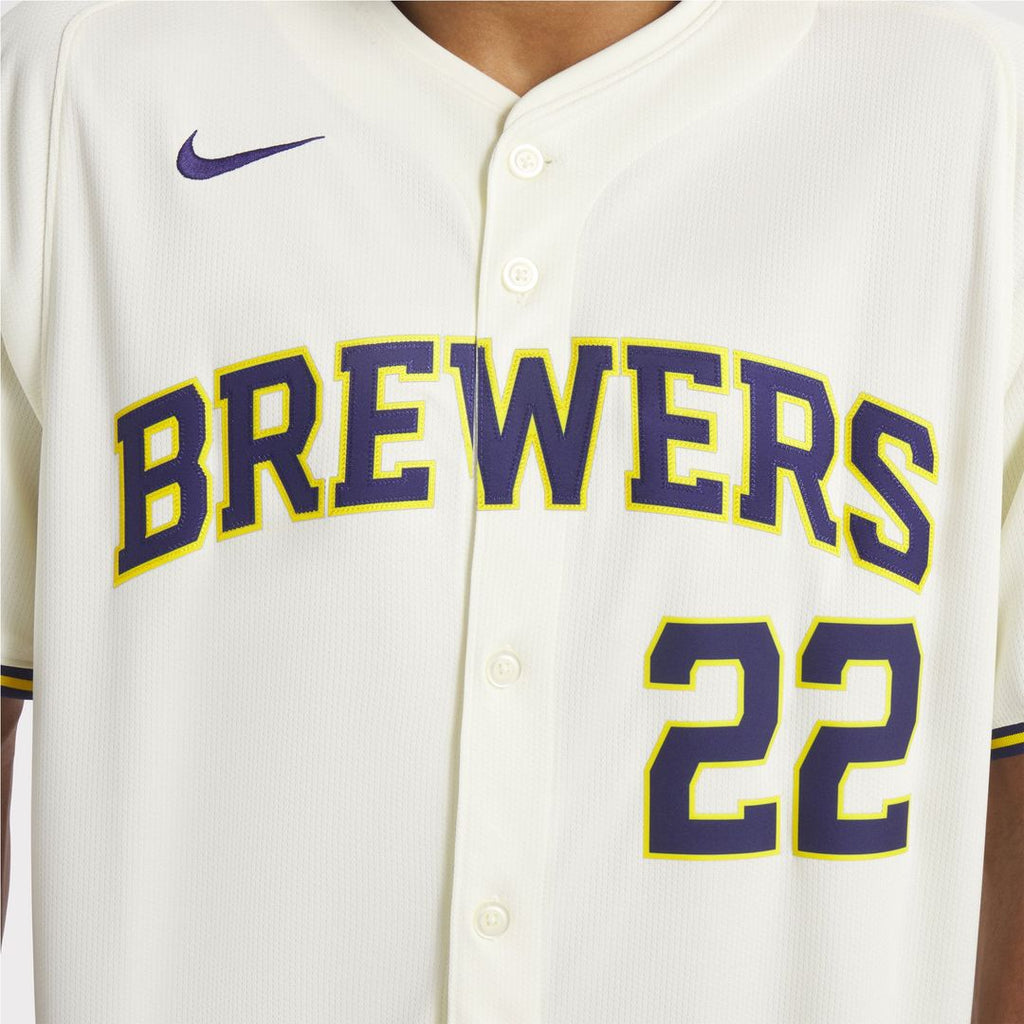 Milwaukee Brewers Christian Yelich | Nike Cream Home Limited Player Jersey