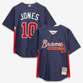 Atlanta Braves Chipper Jones | Mitchell & Ness Navy Authentic Batting Practice Jersey