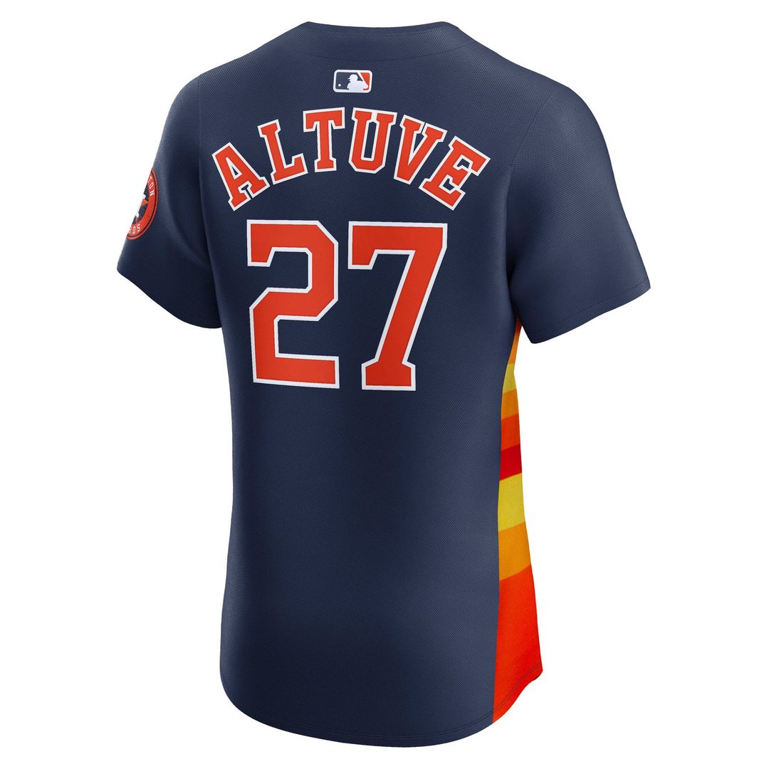 Houston Astros Jose Altuve | Nike Navy Alternate 2 Elite Player Jersey