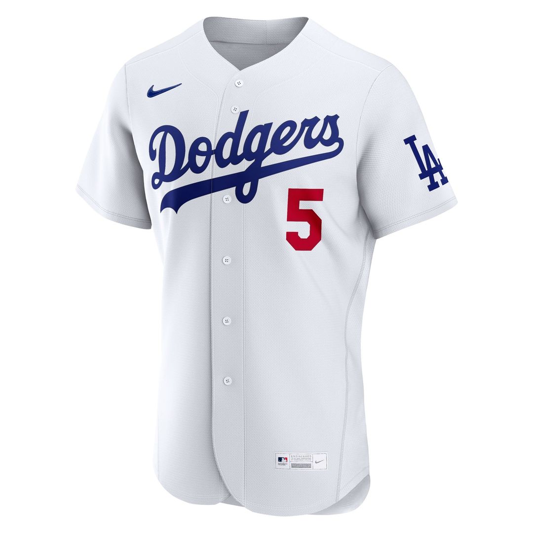 Los Angeles Dodgers Freddie Freeman | Nike White Home Authentic Jersey