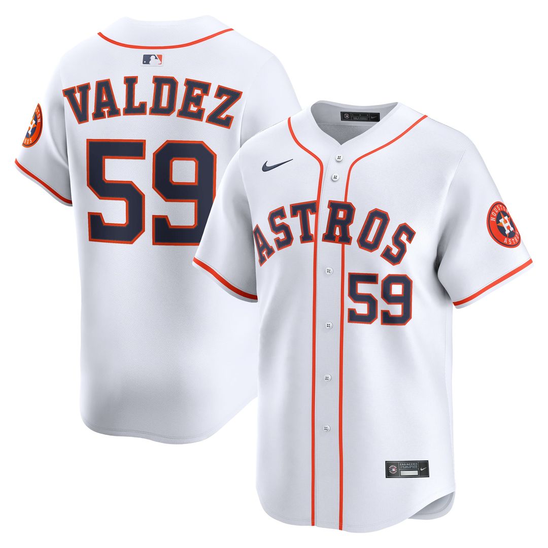 Houston Astros Framber Valdez | Nike White Home Limited Player Jersey