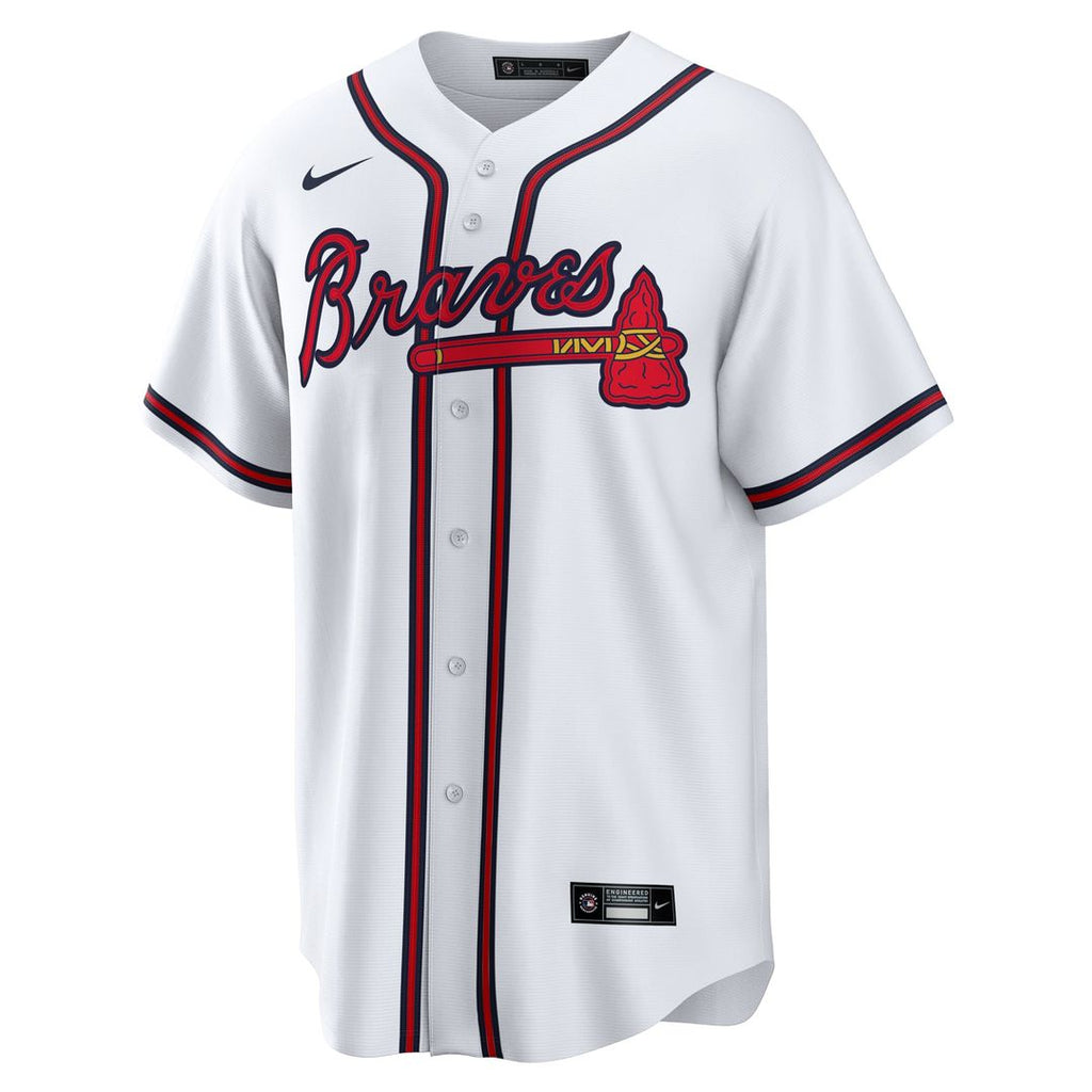 Atlanta Braves Reynaldo Lopez | Nike White Home Replica Jersey