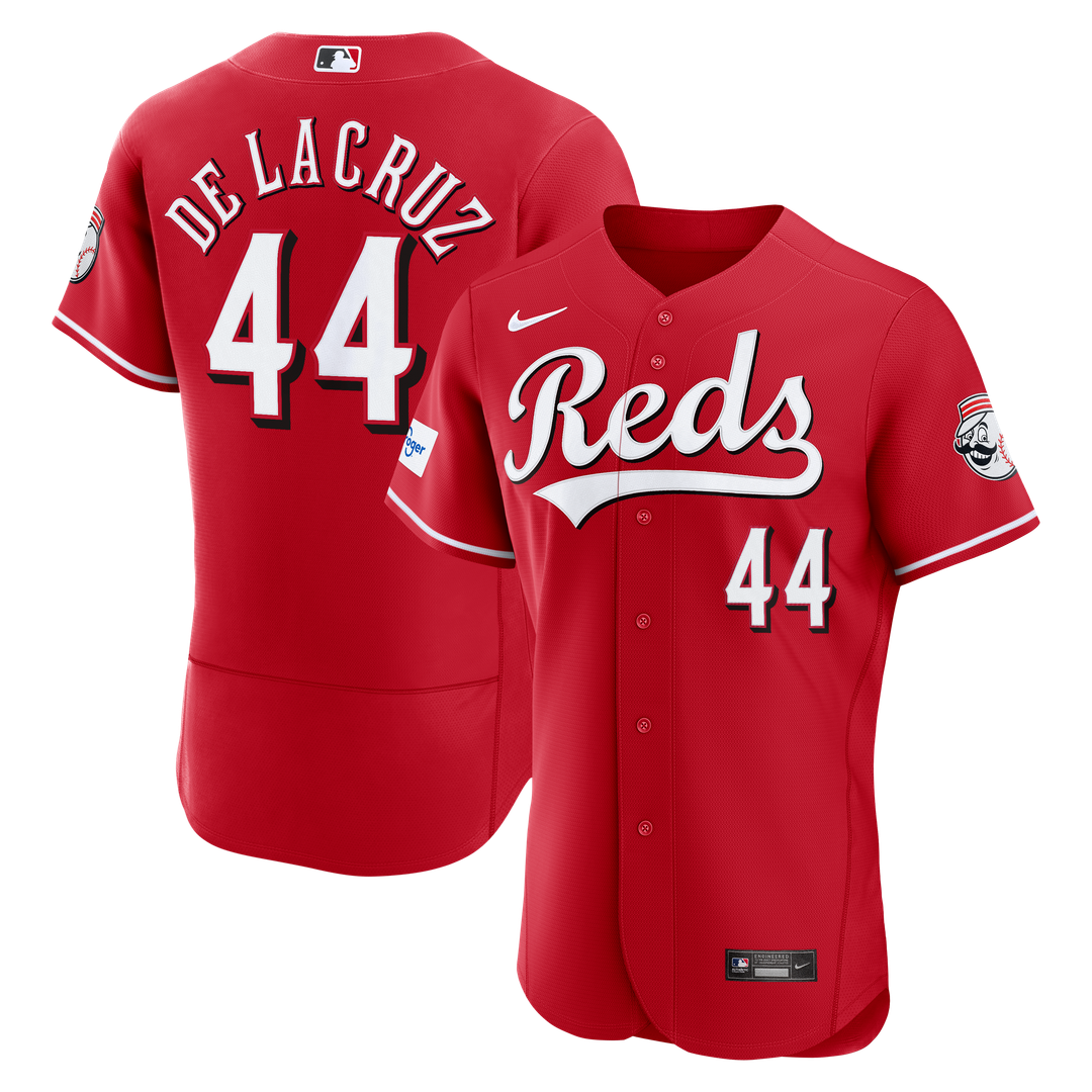 Cincinnati Reds Elly De La Cruz | Nike Red Alternate Authentic Sponsor Patch Jersey