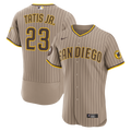 San Diego Padres Fernando Tatis Jr. | Nike Sand Alternate Authentic Sponsor Patch Jersey